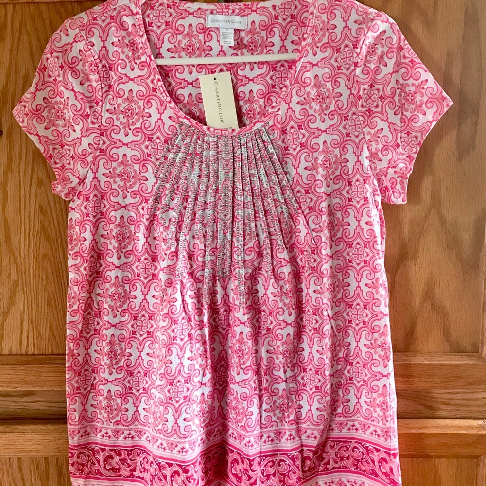 Charter Club Pink Blink Blouse
